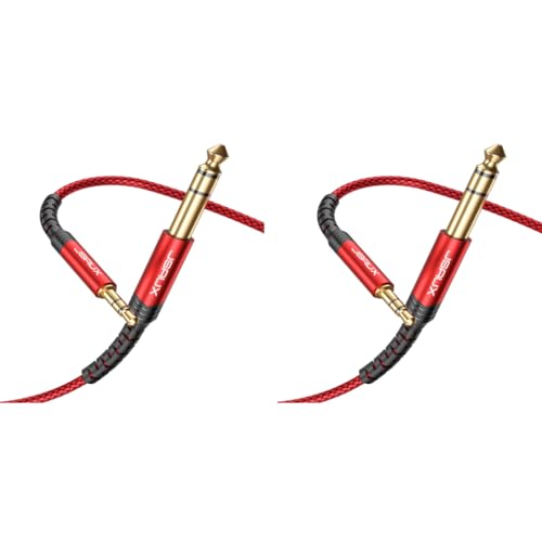 JSAUX® 3.5mm to 6.35mm Aux Cable, 6.35mm 1/4 JSAUX® 3.5mm to 6.35mm Aux Cable, 6.35mm 1/4